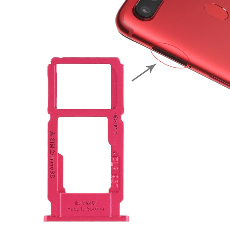 Per OPPO R11s Vassoio scheda SIM + Vassoio scheda SIM / Vassoio scheda Micro SD, For OPPO R11s, OPPO R11s