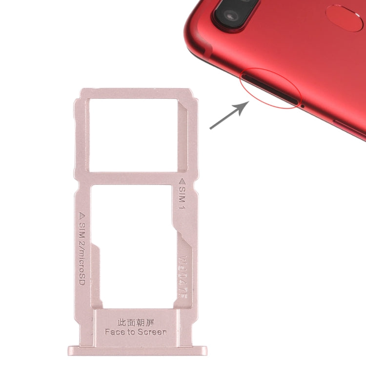 For OPPO R11s SIM Card Tray + SIM Card Tray / Micro SD Card Tray, For OPPO R11s, OPPO R11s