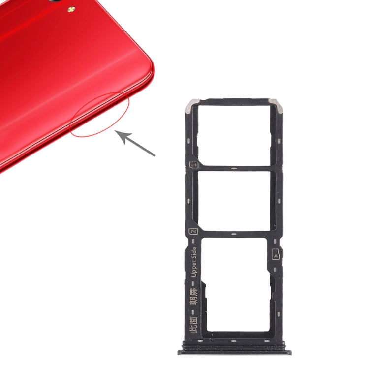 For Vivo Y83 2 x SIM Card Tray + Micro SD Card Tray, For Vivo Y83