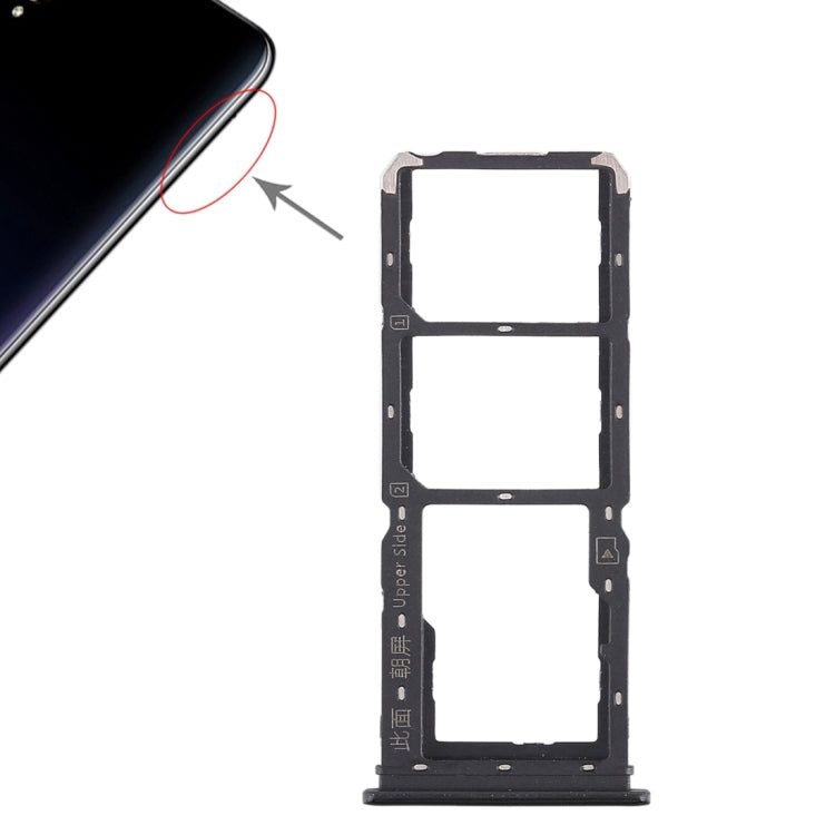 For Vivo Y97 2 x SIM Card Tray + Micro SD Card Tray, For Vivo Y97