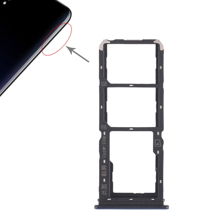 For Vivo Y97 2 x SIM Card Tray + Micro SD Card Tray, For Vivo Y97