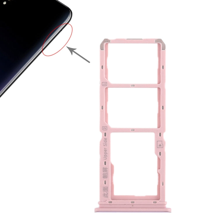 For Vivo Y97 2 x SIM Card Tray + Micro SD Card Tray, For Vivo Y97