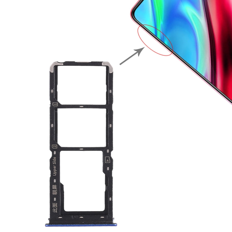 For Vivo Y93 2 x SIM Card Tray + Micro SD Card Tray, For Vivo Y93