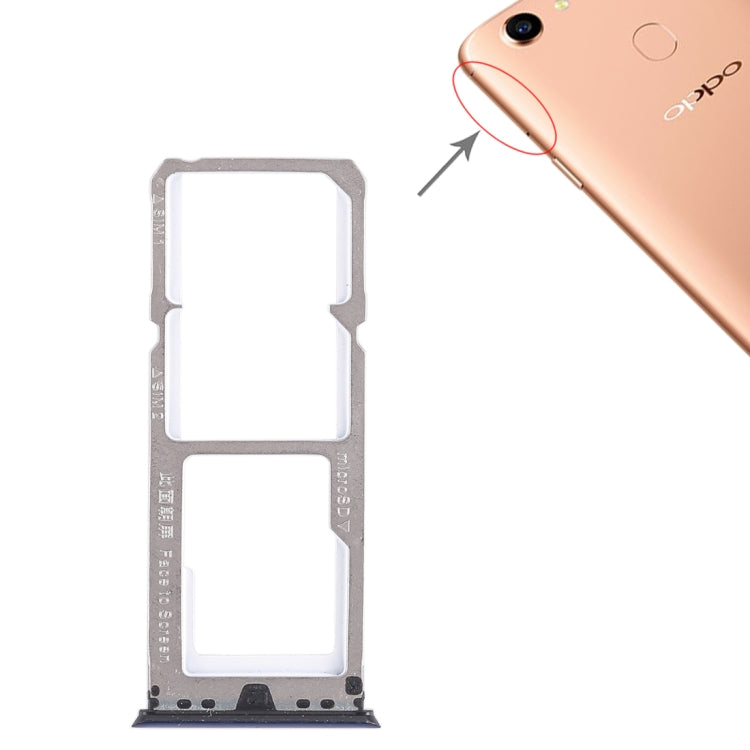 For OPPO A79 2 x SIM card tray + Micro SD card tray, For OPPO A79