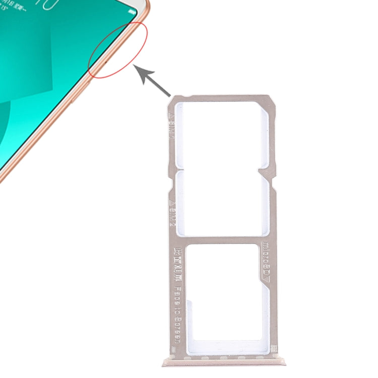 For OPPO A83 2 x SIM Card Tray + Micro SD Card Tray, For OPPO A83, OPPO A83