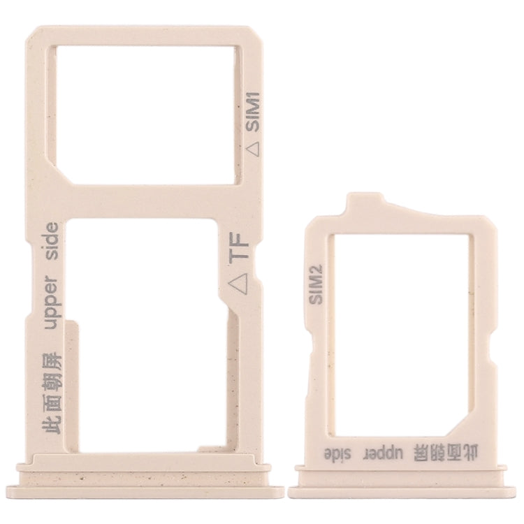 For Vivo Y66 2 x SIM Card Tray + Micro SD Card Tray, For Vivo Y66