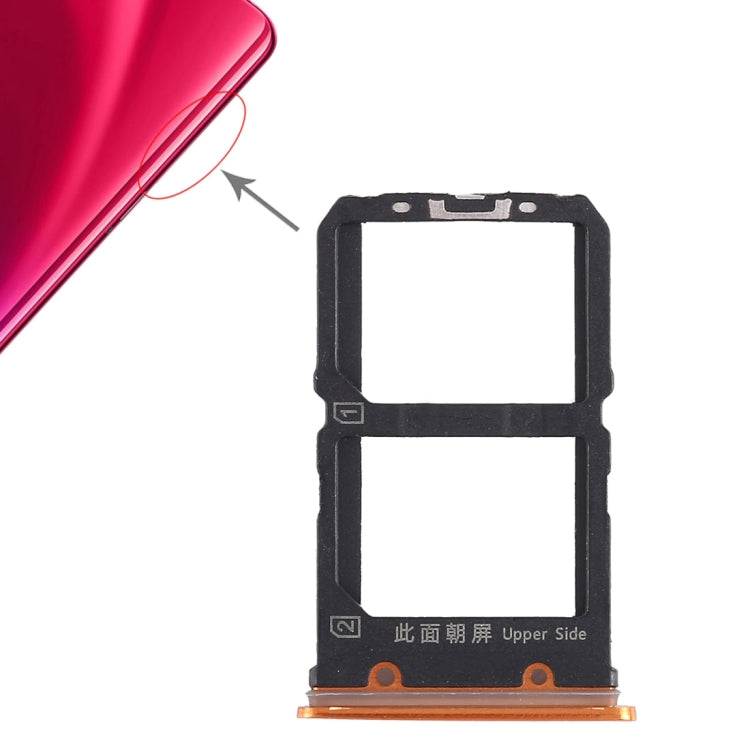 For Vivo X23 2 SIM Card Tray, For Vivo X23, Vivo X23(Orange), Vivo X23(Rose Red)