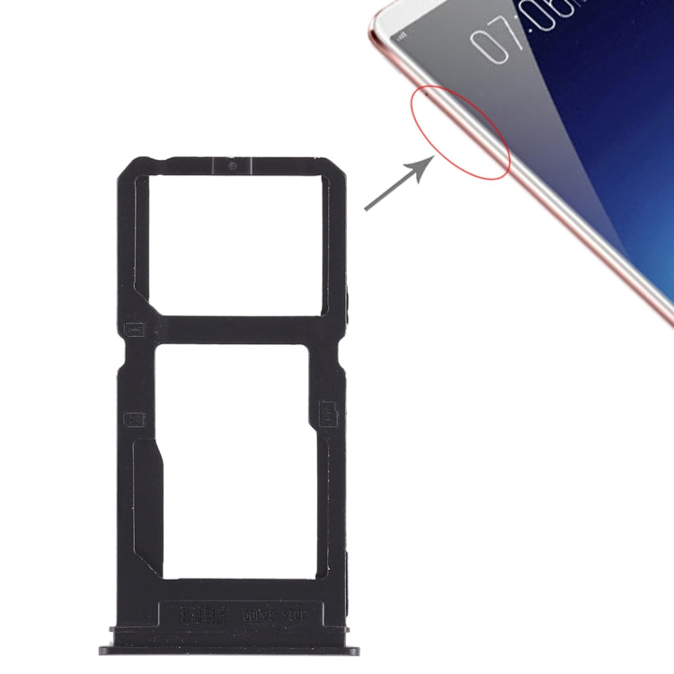 For Vivo X20 Plus SIM Card Tray + SIM Card Tray / Micro SD Card Tray, For Vivo X20 Plus