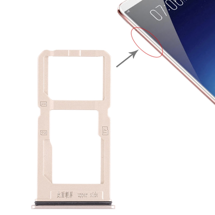 Per Vivo X20 Plus Vassoio scheda SIM + Vassoio scheda SIM / Vassoio scheda Micro SD, For Vivo X20 Plus