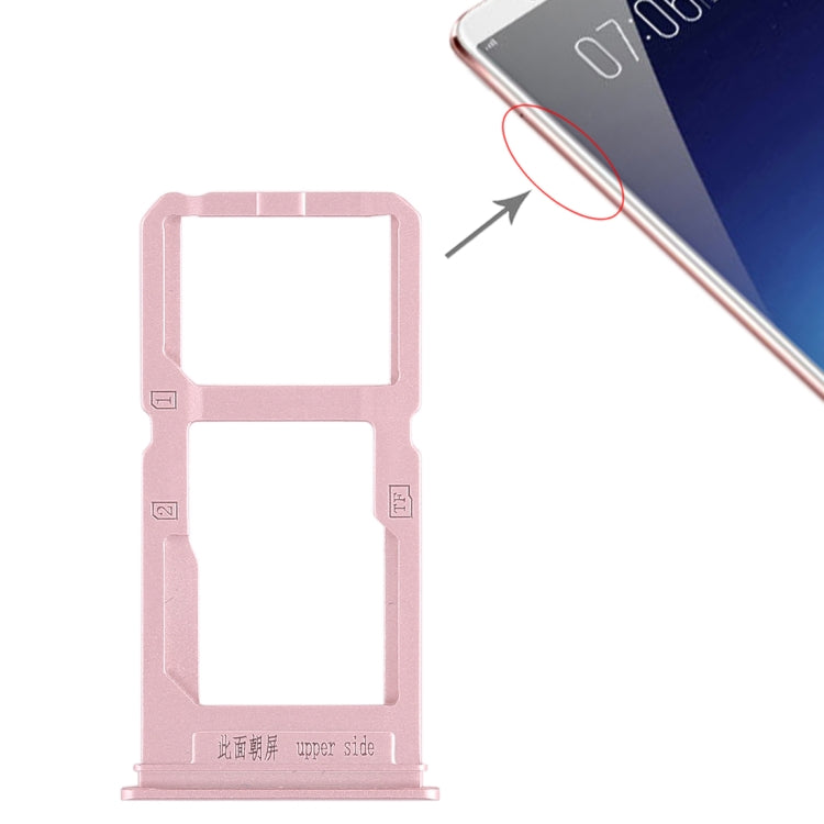 For Vivo X20 Plus SIM Card Tray + SIM Card Tray / Micro SD Card Tray, For Vivo X20 Plus