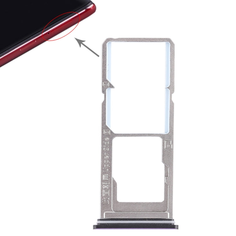 For Vivo Z1 2 x SIM Card Tray + Micro SD Card Tray, For Vivo Z1, Vivo Z1