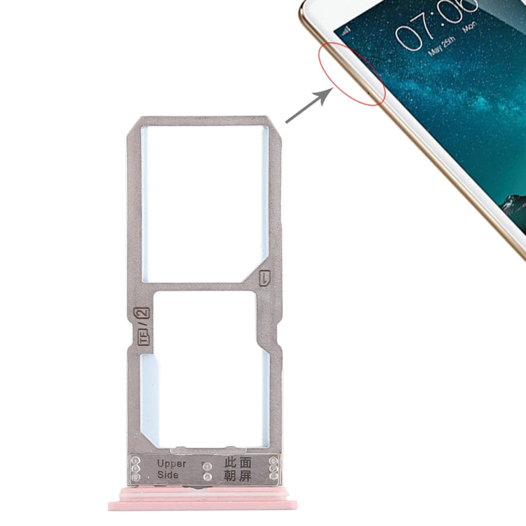 For Vivo Y67 SIM Card Tray + SIM Card Tray / Micro SD Card Tray, For Vivo Y67