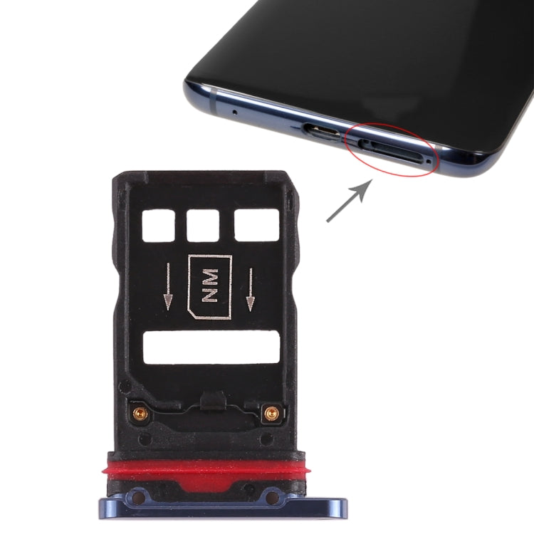 2 SIM Card Tray for Huawei Mate 20 Pro, For Huawei Mate 20 Pro