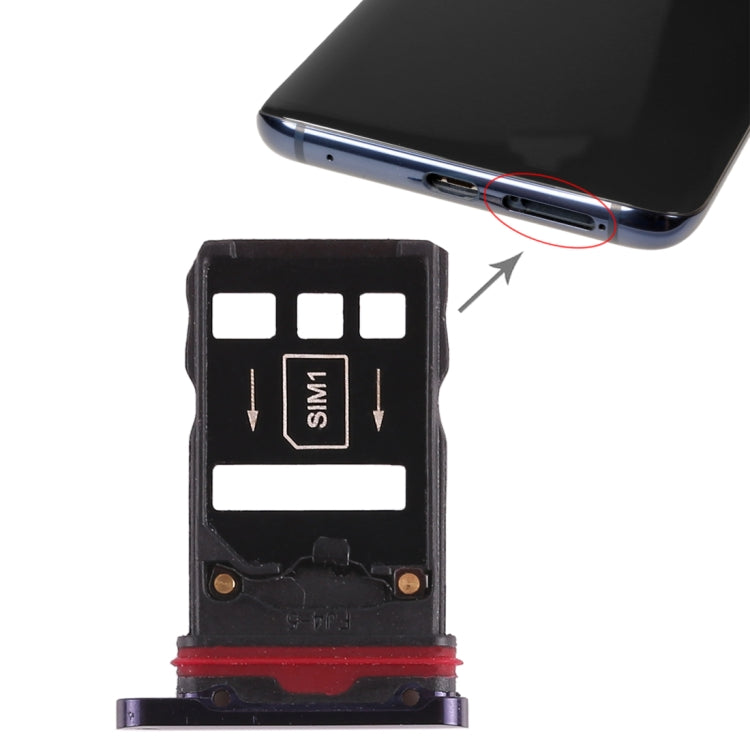 2 SIM Card Tray for Huawei Mate 20 Pro, For Huawei Mate 20 Pro