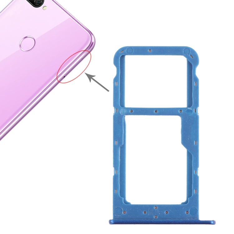 Vassoio scheda SIM + Vassoio scheda SIM / Vassoio scheda micro SD per Huawei Honor 9i, For Huawei Honor 9i