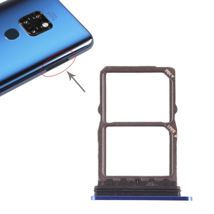 2 SIM Card Tray for Huawei Mate 20, For Huawei Mate 20, For Huawei Mate 20 (Sapphire Blue)