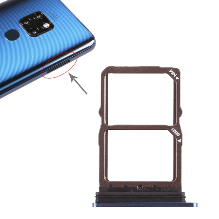 2 SIM Card Tray for Huawei Mate 20, For Huawei Mate 20, For Huawei Mate 20 (Sapphire Blue)