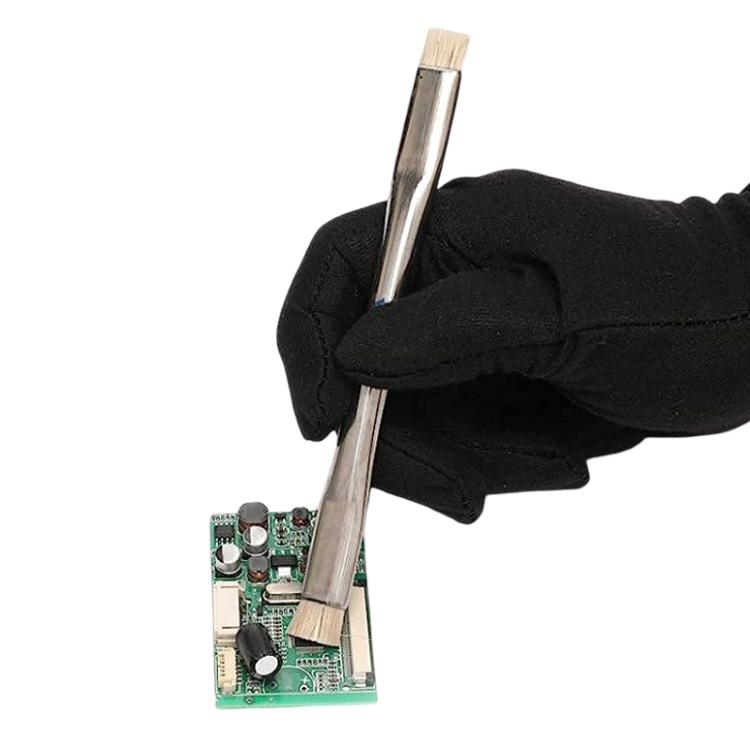 Anti-static Brush ESD Safe Motherboard Cleaning Tools for Cell Phone PCB Electronic Repair Tools, Double Head Brush White