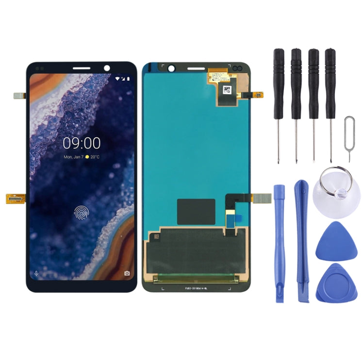 Schermo LCD e digitalizzatore assemblaggio completo per Nokia 9 PureView, For Nokia 9 PureView