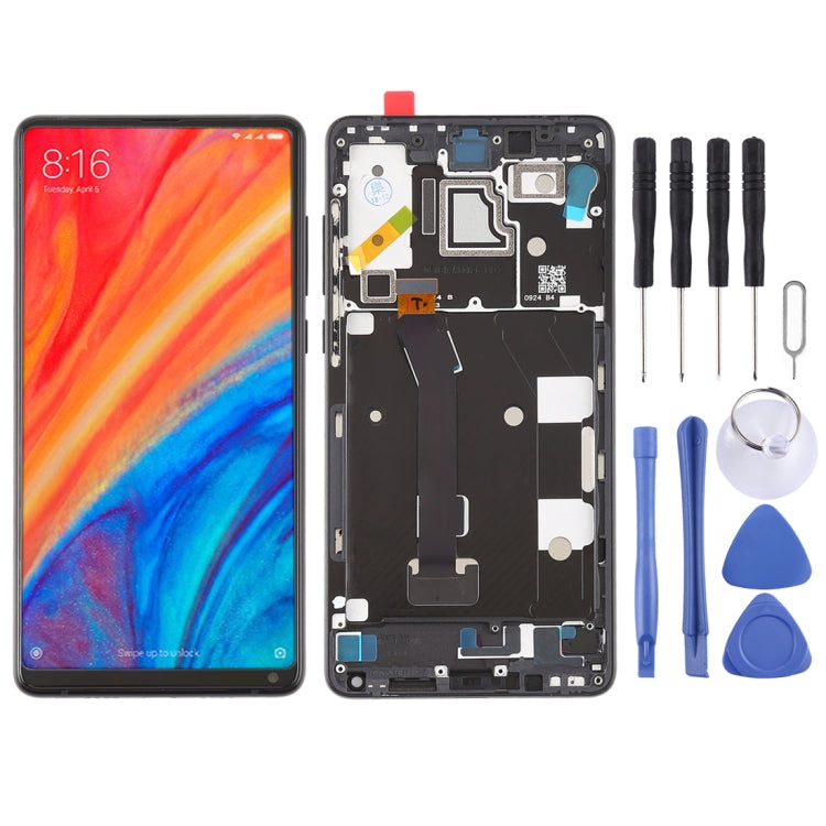 LCD Screen and Digitizer Full Assembly with Frame for Xiaomi MI Mix 2S, For Xiaomi MI Mix 2S