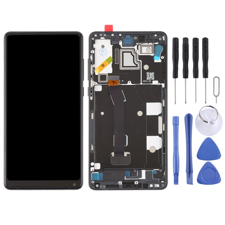 LCD Screen and Digitizer Full Assembly with Frame for Xiaomi MI Mix 2S, For Xiaomi MI Mix 2S