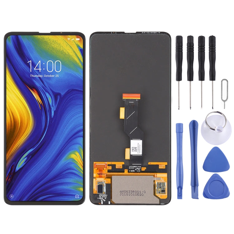 OLED Material LCD Screen and Digitizer Full Assembly for Xiaomi Mi Mix 3, Mi Mix 3