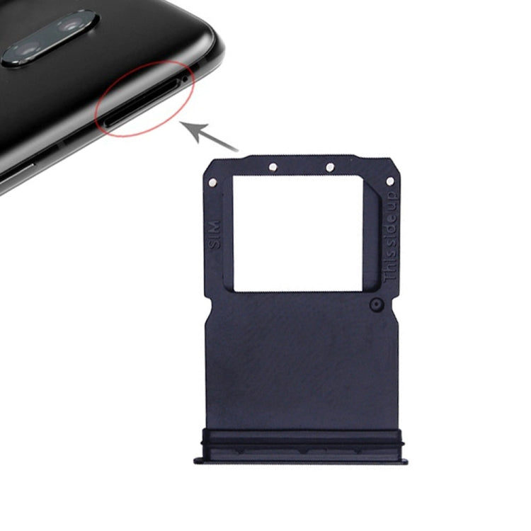 For OnePlus 6T 2 SIM Card Trays, For OnePlus 6T Jet Black