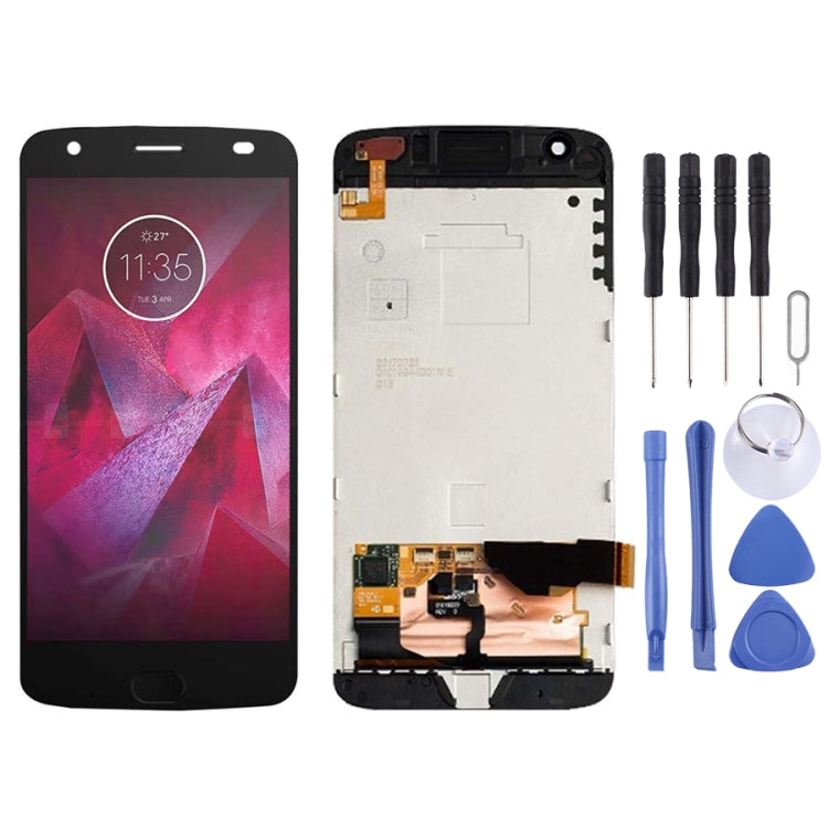 LCD Screen and Digitizer Full Assembly with Frame for Motorola Moto Z2 Force XT1789, For Moto Z2 Force