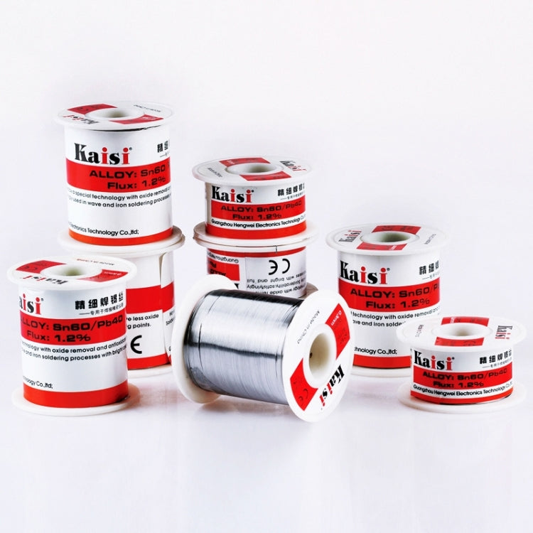 Filo per saldatura al piombo e stagno con nucleo in colofonia Kaisi da 0,6 mm per lavori di saldatura, 50 g, 0.6mm 50g