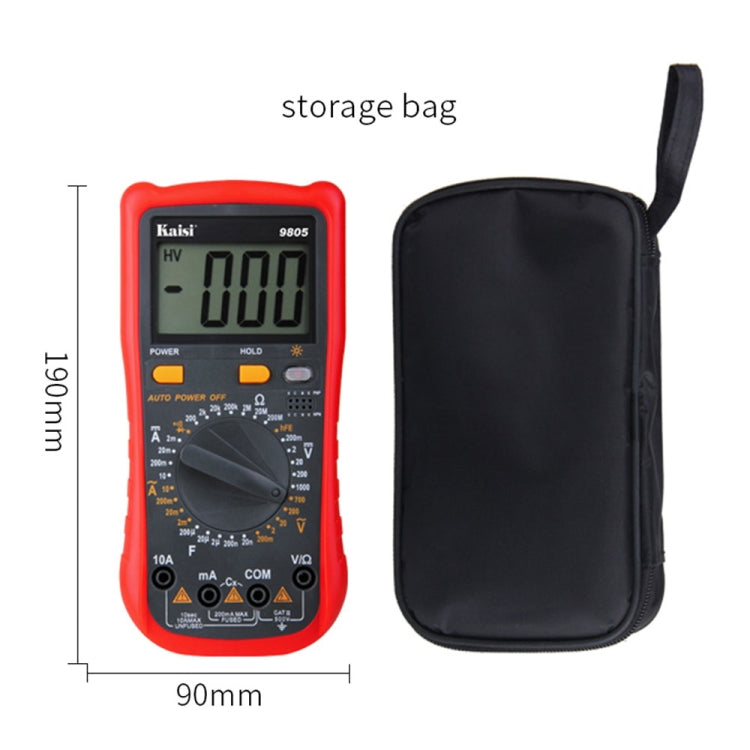 Multimetro digitale universale Kaisi 9805 con range automatico