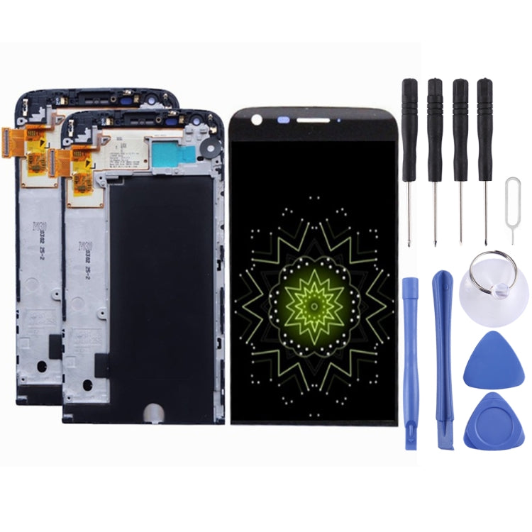 Schermo LCD e digitalizzatore Assemblea completa del digitalizzatore con cornice, per LG G5 H840 / H850, For LG G5