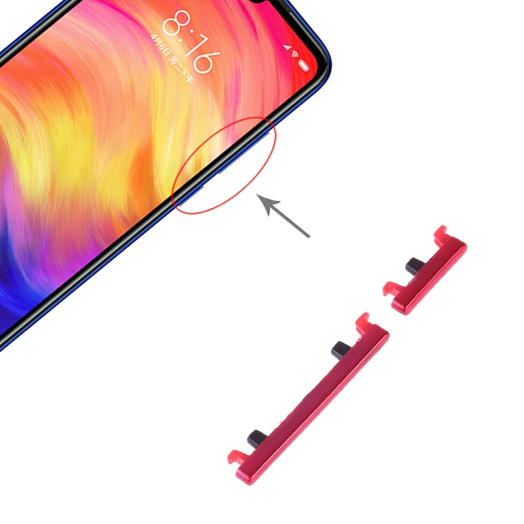 Pulsante di accensione e pulsante di controllo del volume per Xiaomi Redmi Note 7 Pro / Redmi Note 7, For Xiaomi Redmi Note 7 Pro