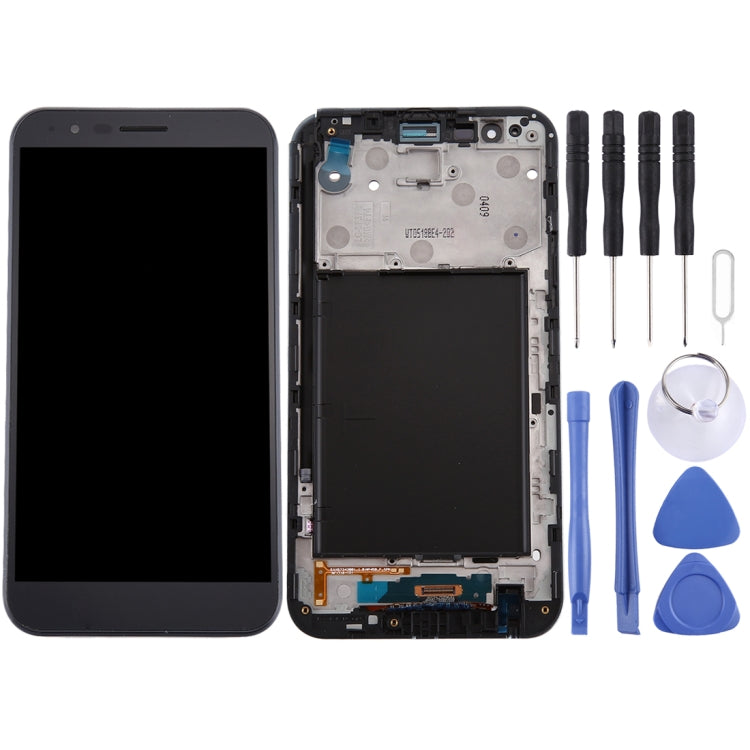 LCD Screen and Digitizer Complete Assembly with Frame for LG Stylo 3 Plus / TP450 / MP450, For LG Stylo 3 Plus