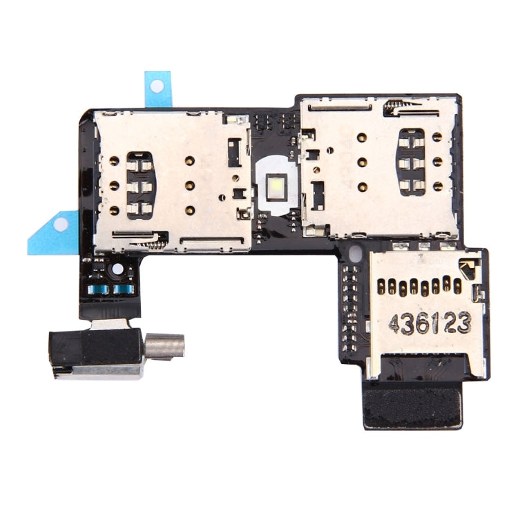 SIM Card Socket + SD Card Socket for Motorola Moto G (2nd Gen) (Dual SIM Version), For Motorola MOTO G (2nd Gen)