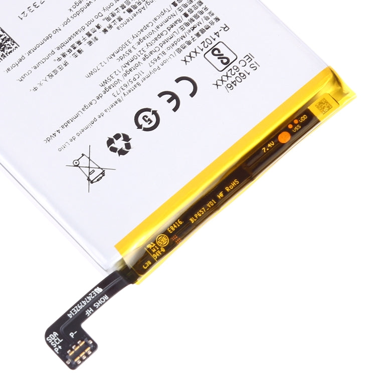 Batteria ai polimeri di litio BLP657 da 3210 mAh per OnePlus 6, For OnePlus 6