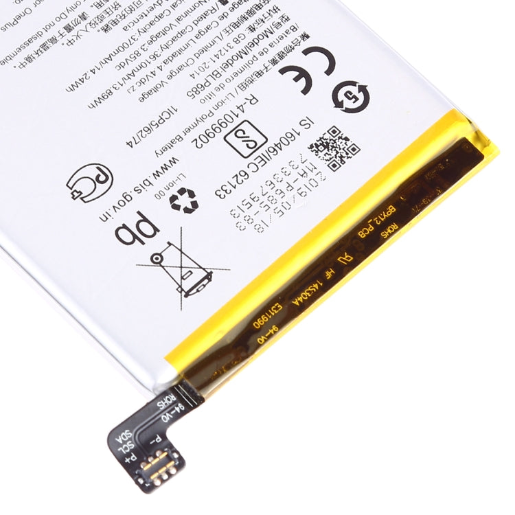 Batteria ai polimeri di litio OnePlus 6T BLP685 da 3610 mAh, For OnePlus 6T