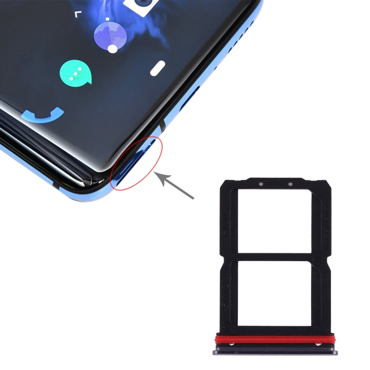 Per OnePlus 7 Vassoio scheda SIM + Vassoio scheda SIM, For OnePlus 7