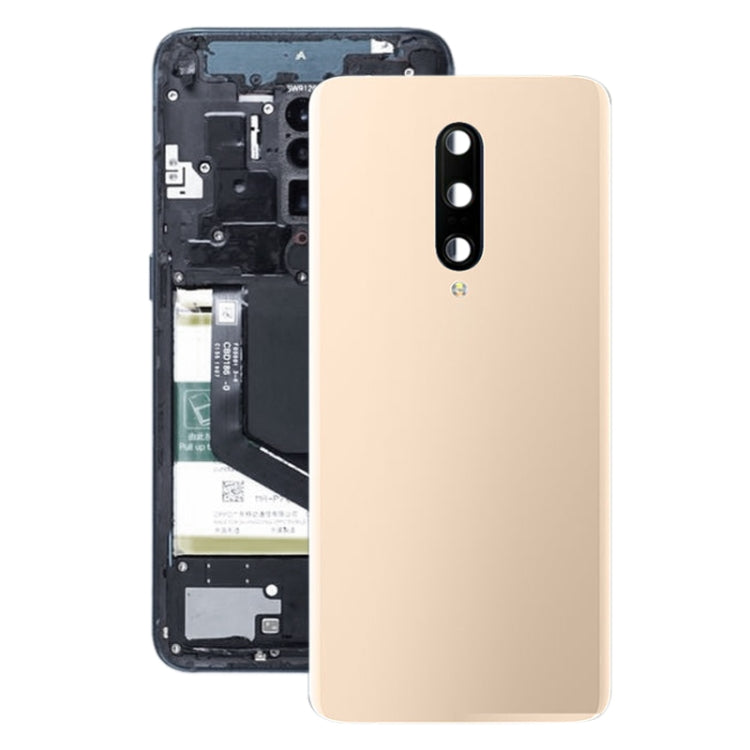 Per la copertura posteriore della batteria di OnePlus 7 Pro con obiettivo della fotocamera, For OnePlus 7 Pro, For OnePlus 7 Pro (Gold)