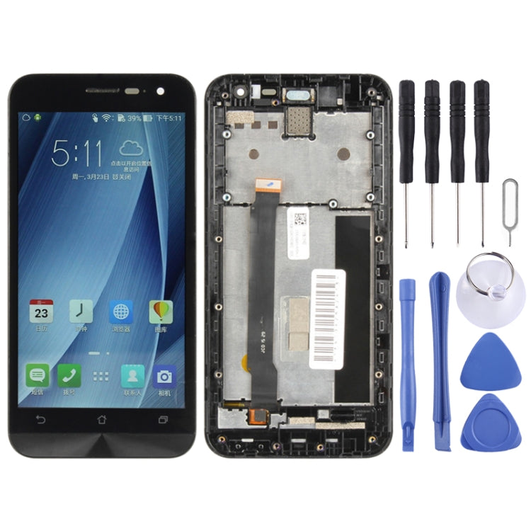 Schermo LCD e digitalizzatore assemblaggio completo con cornice per Asus Zenfone 2 ZE500CL Z00D, For Asus ZE500CL