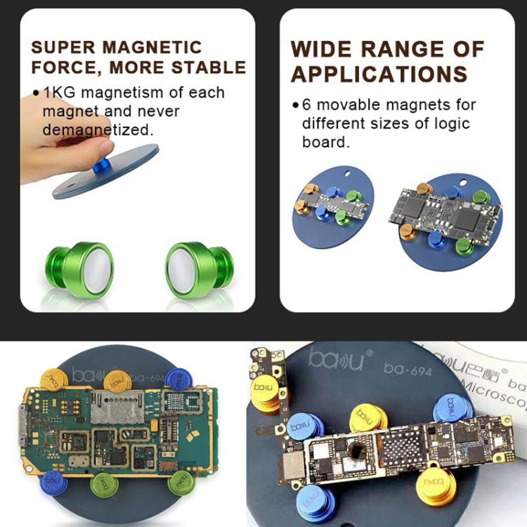 BAKU Universal PCB Board Mobile Magnetic Holder IC Maintenance Repair, ba-694