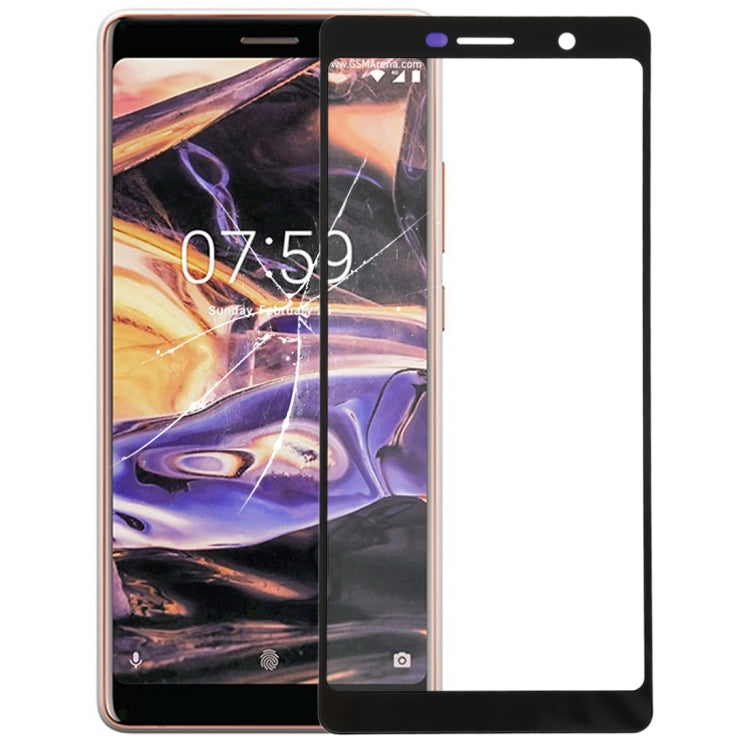 Front Screen Outer Glass Lens For Nokia 7 Plus / E9 Plus, For Nokia 7 Plus