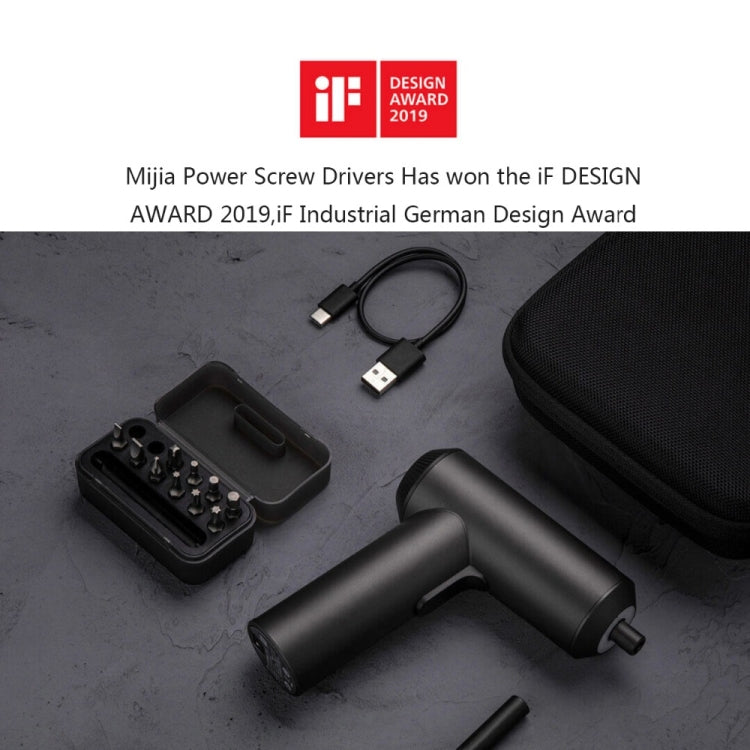 Original Xiaomi Mijia Cordless Rechargeable Screwdriver with 12 PCS S2 Screw Bits