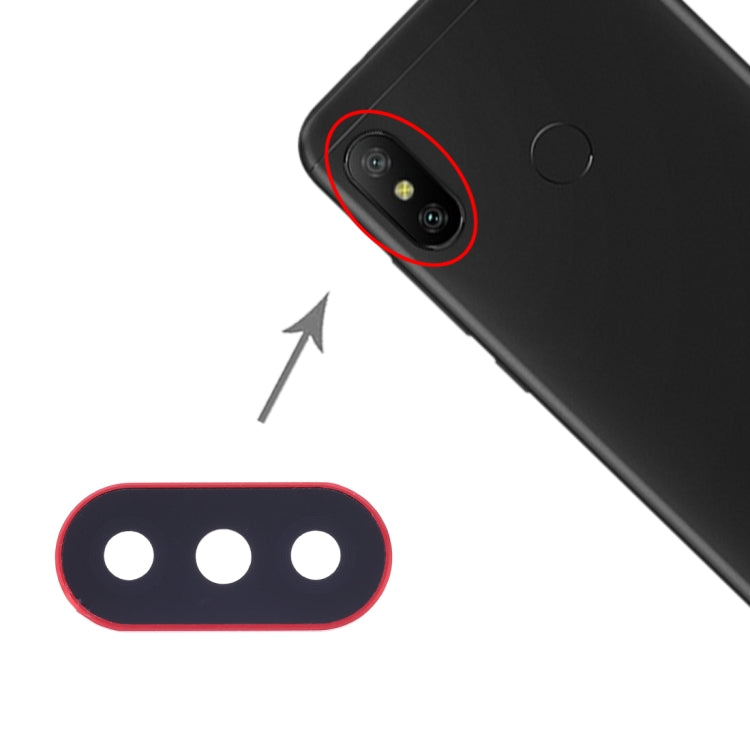 10pcs Camera Lens Cover for Xiaomi Redmi 6 Pro / MI A2 Lite, For Redmi 6 Pro, For Xiaomi Redmi 6 Pro, For Redmi 6 Pro (Red)