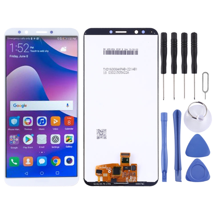 LCD Screen and Digitizer Full Assembly for Huawei Y7 Prime (2018), For Huawei Y7 Prime (2018)