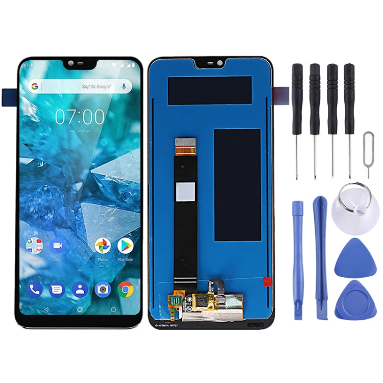 LCD Screen and Digitizer Full Assembly for Nokia 7.1 TA-1085 TA-1095 TA-1096, For Nokia 7.1