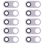 10pcs Rear Camera Lens for LG V30 H930 H933, For LG V30 (Black), For LG V30 (Blue), For LG V30 (Silver)