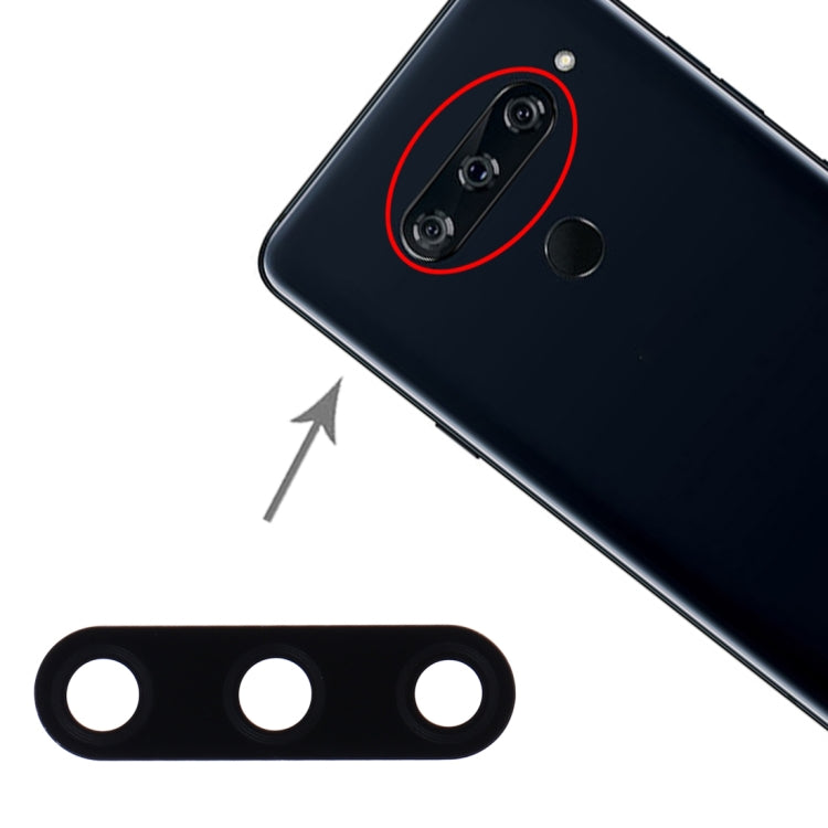 Obiettivo fotocamera posteriore da 10 pezzi per LG V40 ThinQ, For LG V40 ThinQ