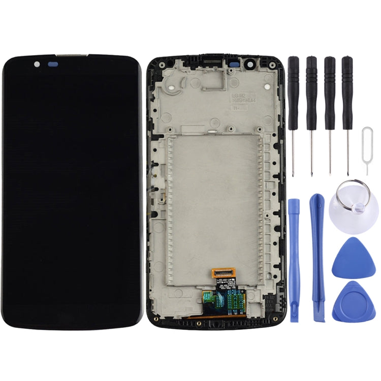 LCD Screen and Digitizer Complete Assembly with Frame for LG K10, For LG K10, For K10 with Frame White, For K10 with Frame Gold