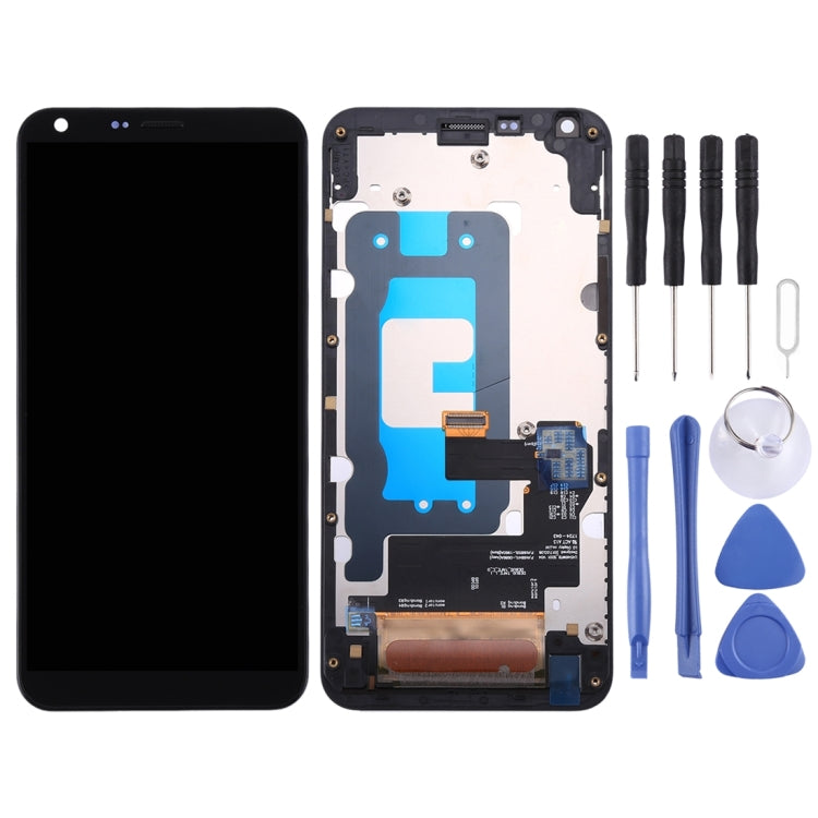 LCD Screen and Digitizer Complete Assembly with Frame for LG Q6 Q6+ LG-M700 M700 M700A US700 M700H M703 M700Y, For Q6/Q6+