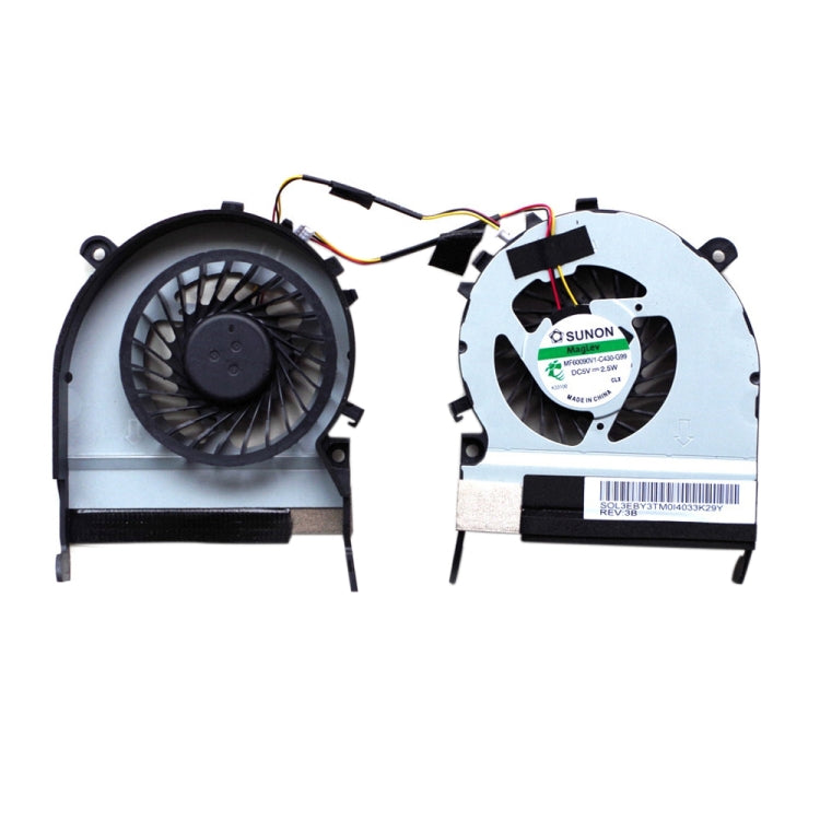 Ventola di raffreddamento della CPU per radiatore per laptop a 3 pin 1,56 W per Toshiba Satellite M800 / M805, For M800 / M805